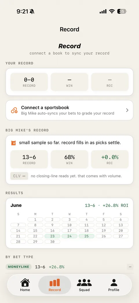 Big Mike app: the public graded record